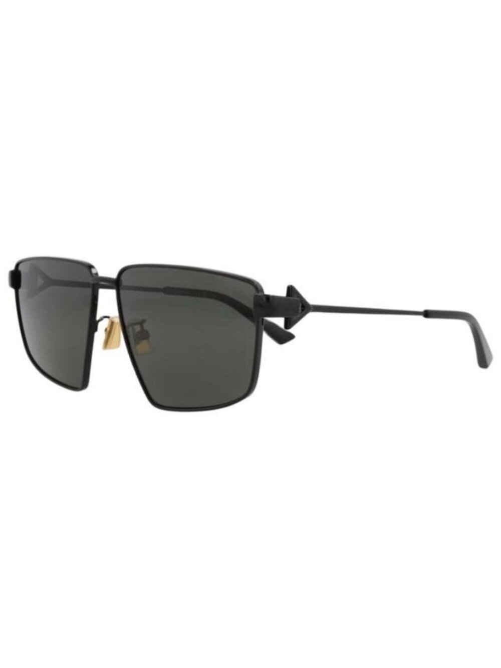 New Bottega Veneta Womens Square/Rectangle Black Black Grey Fashion Designer Sun